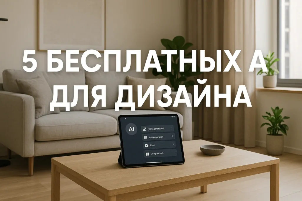 5 бесплатных AI-сервисов для дизайна интерьера комнаты