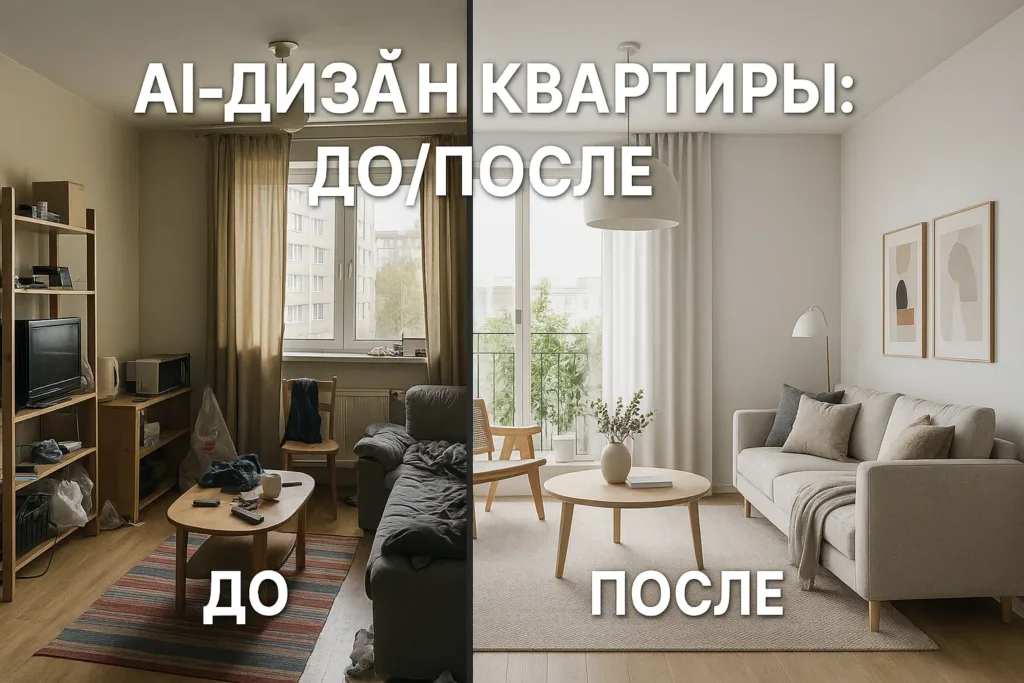 AI создал дизайн интерьера моей квартиры: показываю до и после