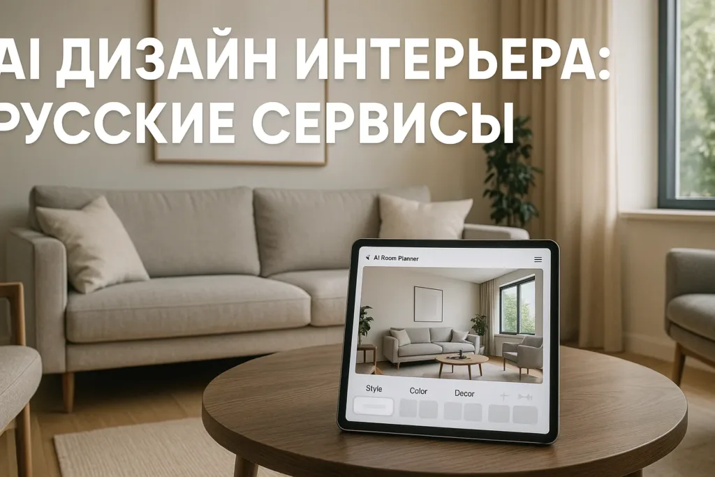AI дизайн интерьера без VPN: работающие русские сервисы