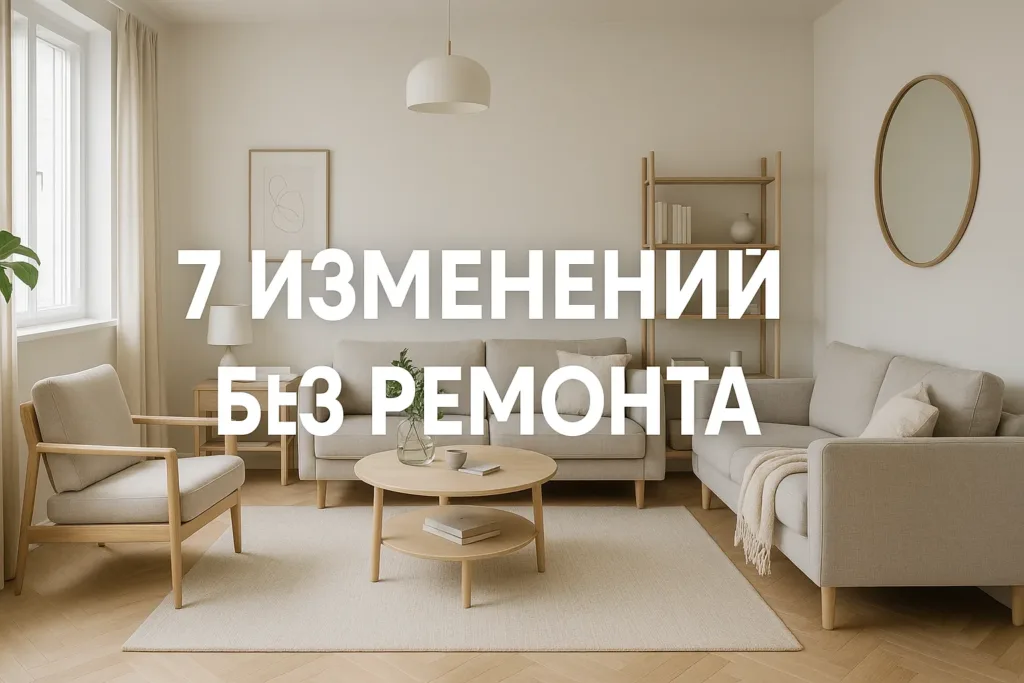 Быстрый редизайн квартиры за выходные: 7 изменений без ремонта