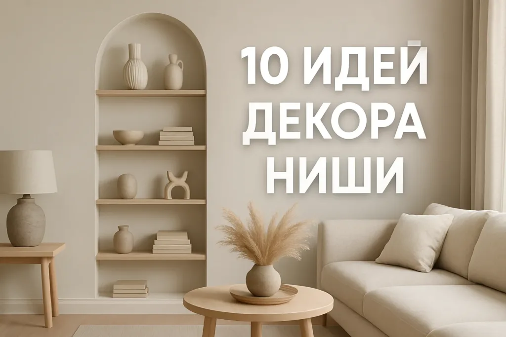 Декор ниши в интерьере: 10 идей от пустоты до изюминки комнаты