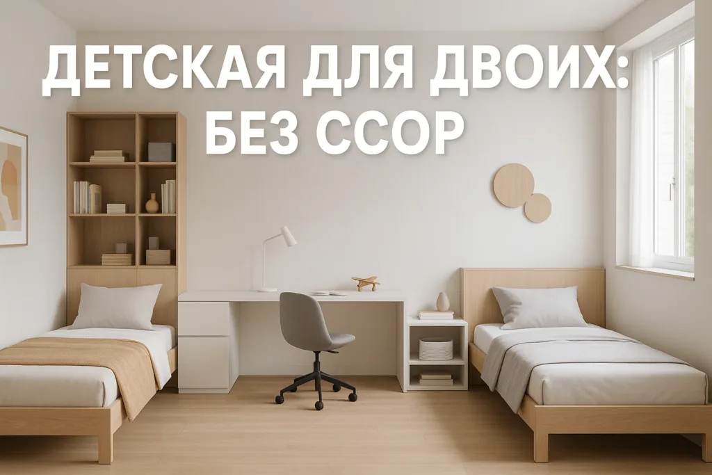 Детская для двоих детей: дизайн без ссор из-за территории