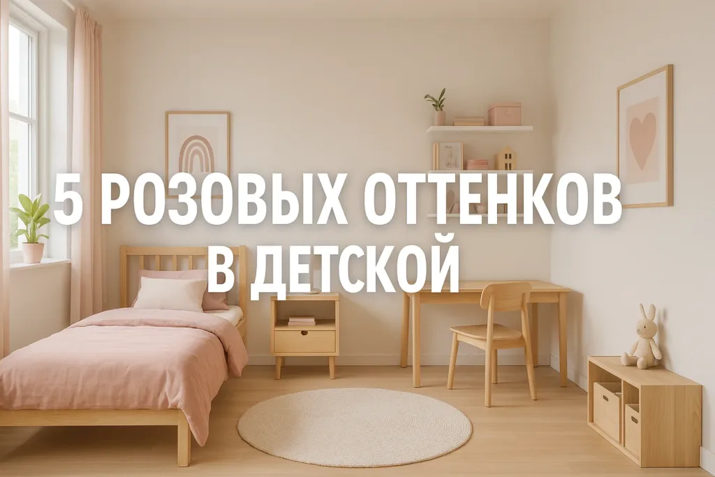 Детская комната для девочки: 5 розовых оттенков в интерьере, которые не приторные