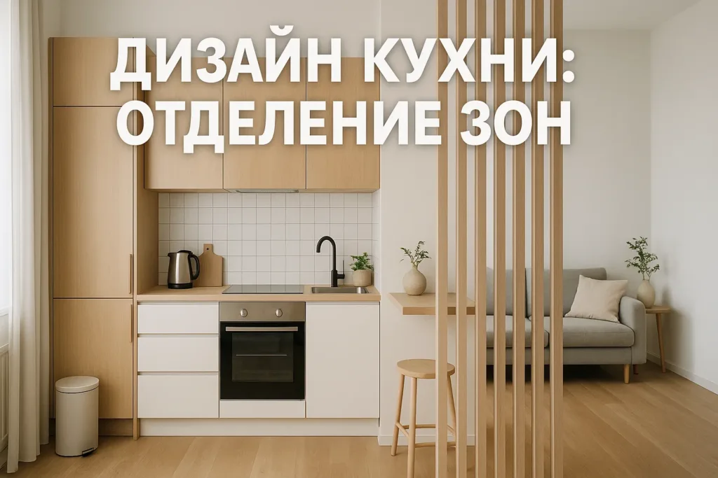 Дизайн кухни в однушке: как отделить от жилой зоны