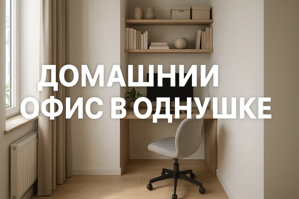 Дизайн квартиры для удаленной работы: домашний офис в однушке