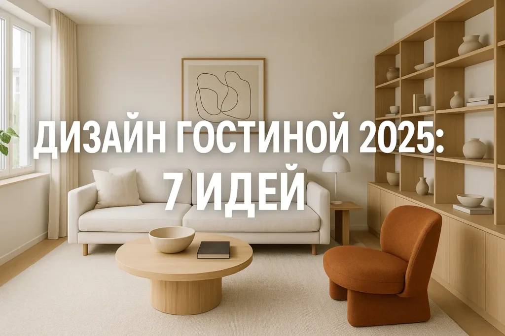 Дизайн гостиной 2025: 7 идей интерьера, которые не надоедят через год