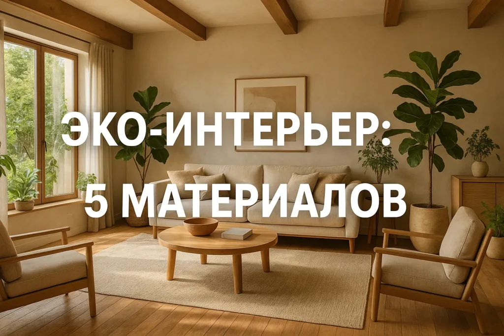 Эко-стиль в интерьере квартиры: 5 материалов для здоровой атмосферы