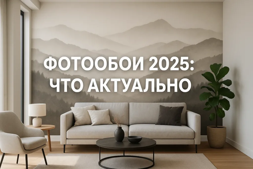 Фотообои в интерьере 2025: какие актуальны, какие устарели