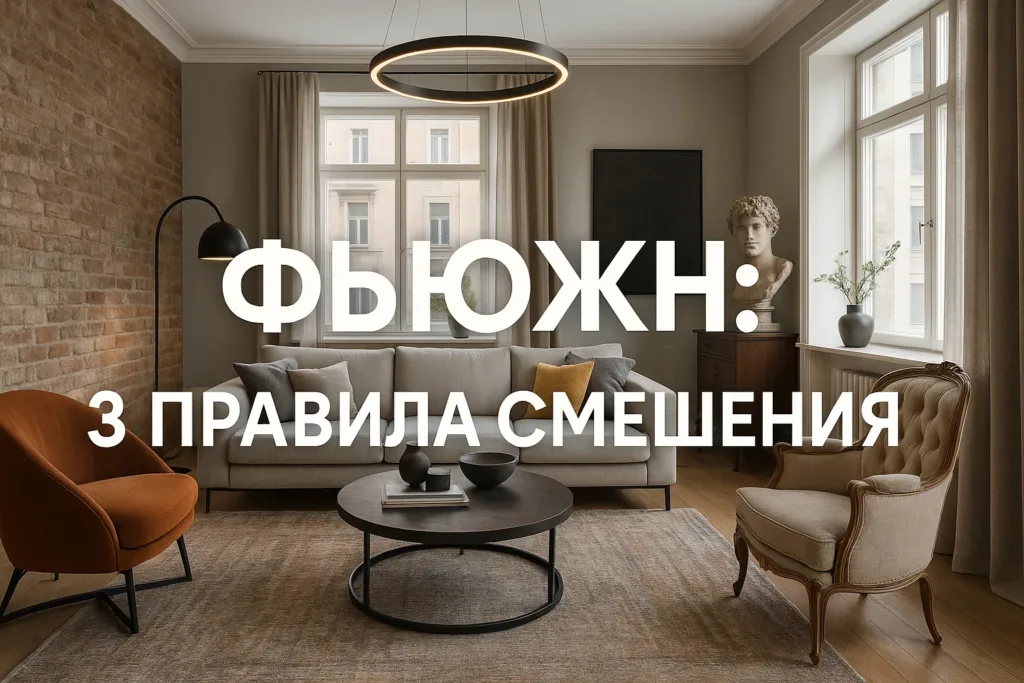 Фьюжн в интерьере: 3 правила смешивать несмешиваемые стили