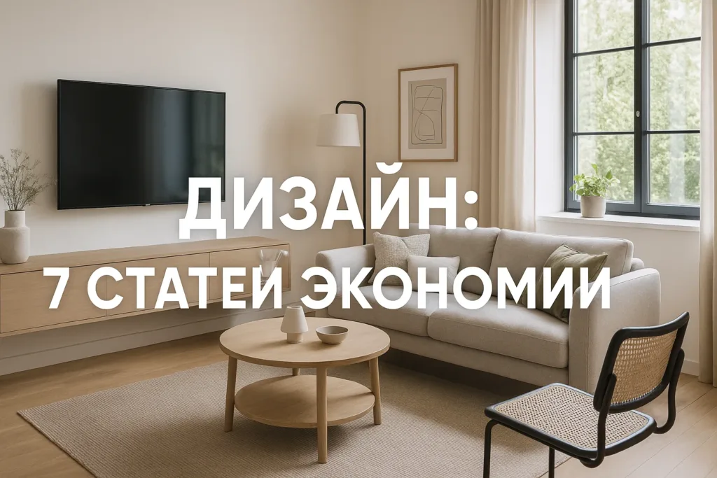 Где сэкономить в дизайне интерьера: 7 статей без потери качества