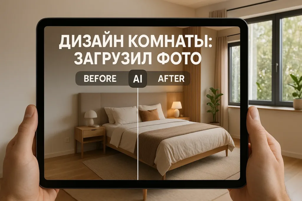 Interior AI для дизайна комнаты: загрузил фото и офигел от результата