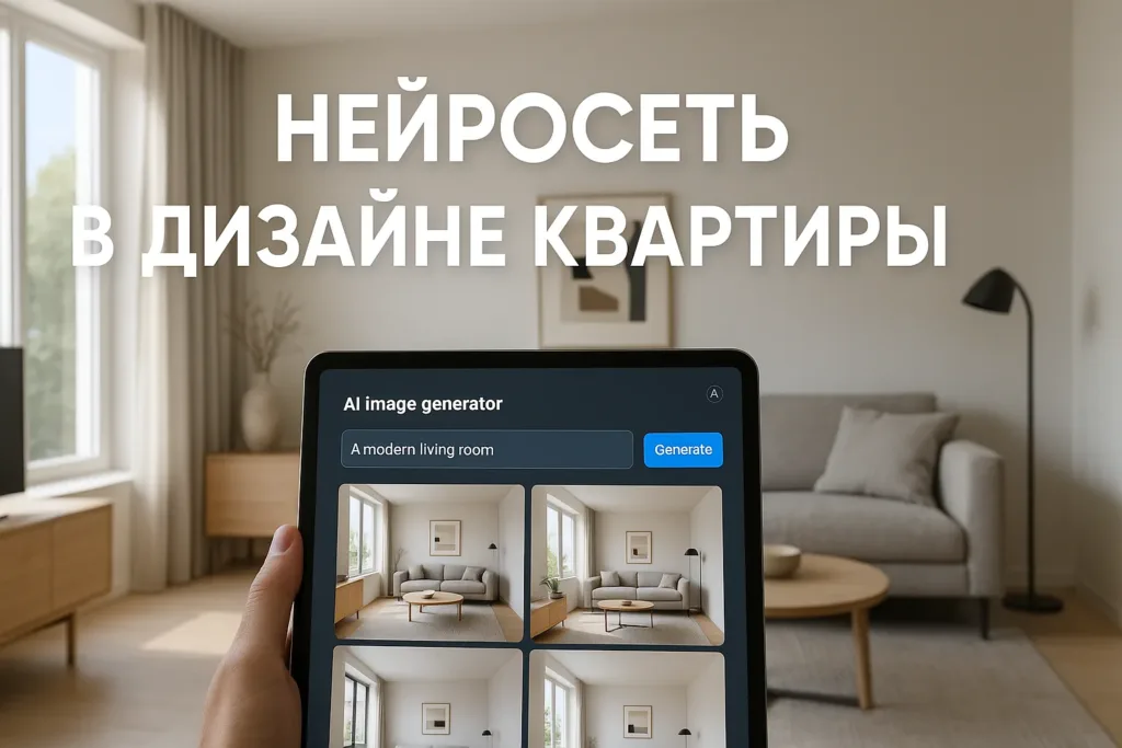 Как нейросеть помогает в дизайне квартиры при ремонте: мой опыт