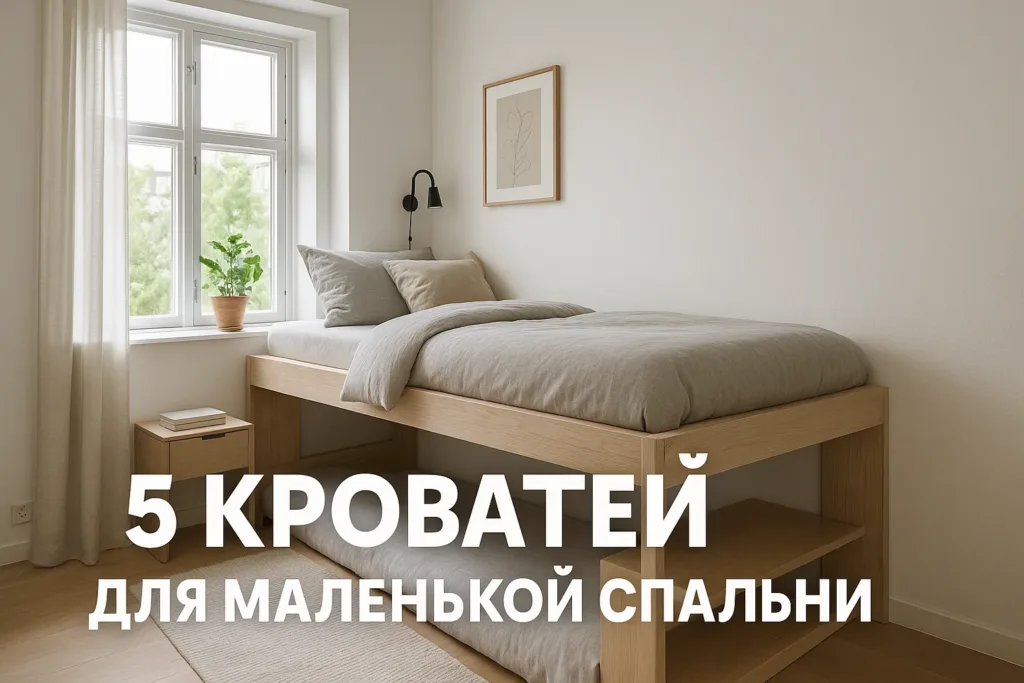 Кровать для маленькой спальни: 5 компактных решений в интерьере