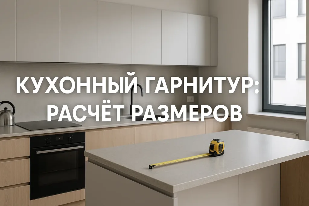 Кухонный гарнитур: как рассчитать размеры для дизайна кухни