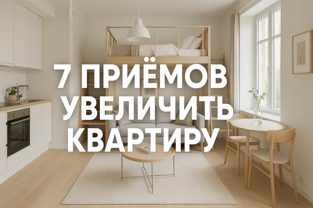 Маленькая квартира 30 кв.м: 7 приемов визуально удвоить пространство