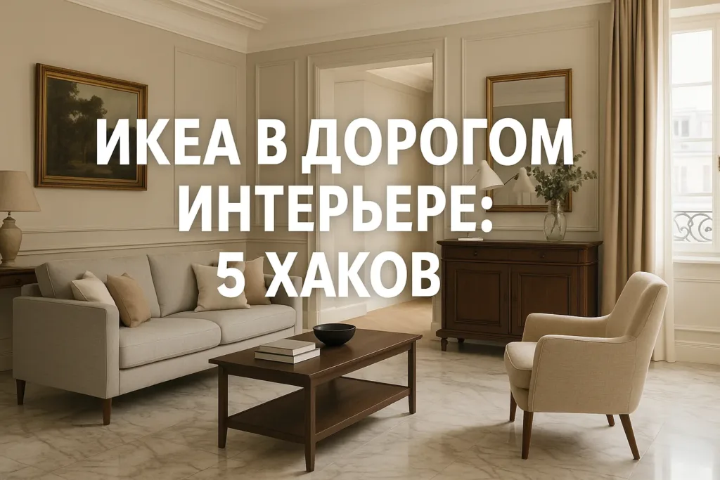 Мебель из ИКЕА в дорогом интерьере квартиры: 5 дизайнерских хаков