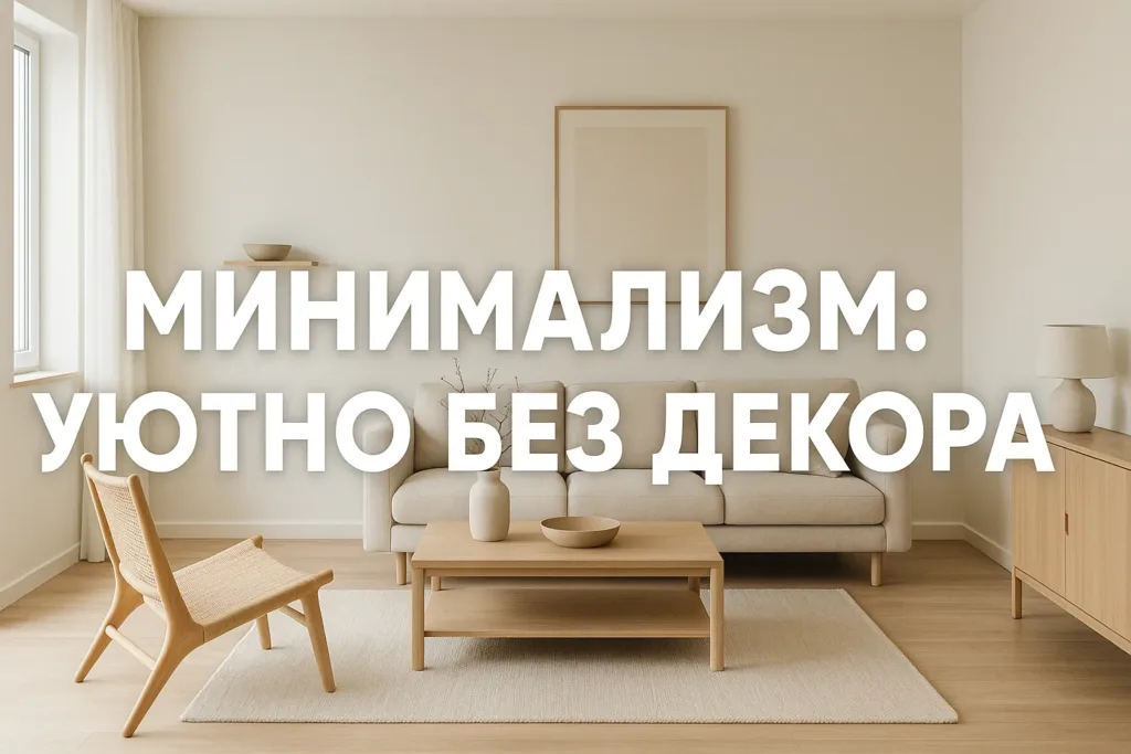 Минимализм в дизайне интерьера: как создать уют без украшательств