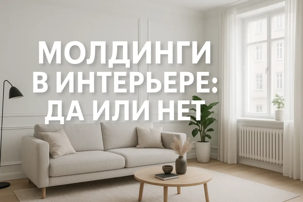 Молдинги в современном интерьере квартиры: делать или нет в 2025?