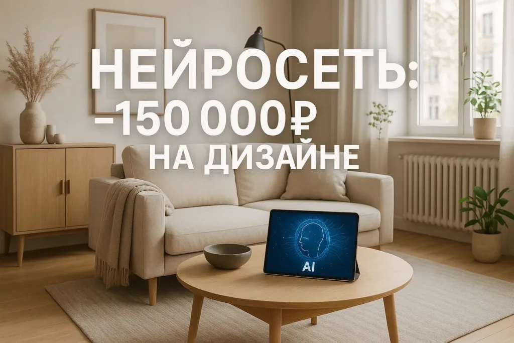 Нейросеть вместо дизайнера интерьера: я сэкономил 150 тысяч рублей