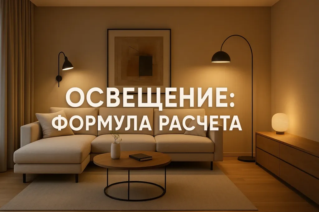 Освещение в интерьере квартиры: формула расчета светильников
