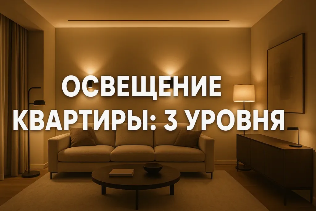 Освещение в квартире: схема из 3 уровней как в дорогих дизайн-проектах