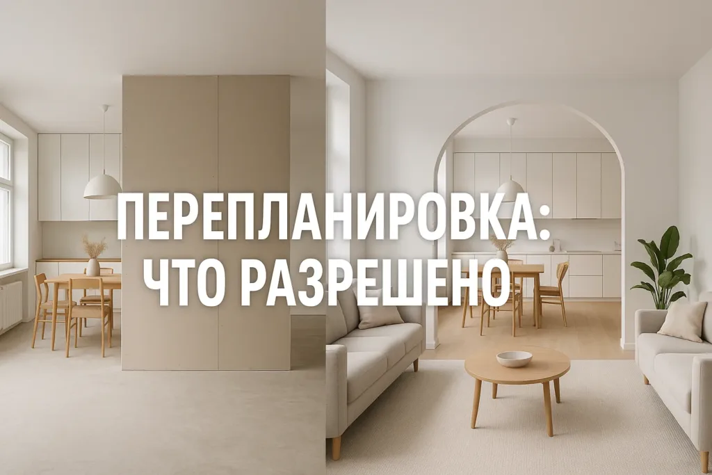 Перепланировка без согласования: что разрешено по закону 2025