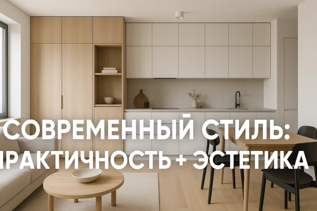 Современный стиль в интерьере квартиры: практичность + эстетика