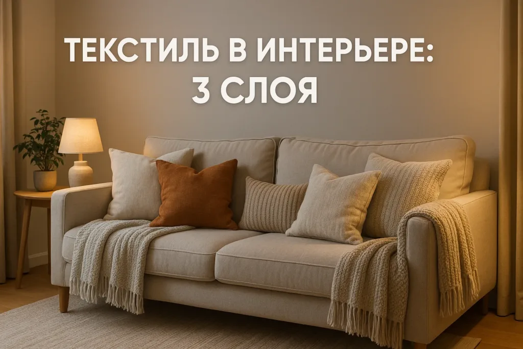 Текстиль в интерьере квартиры: 3 слоя для создания уюта
