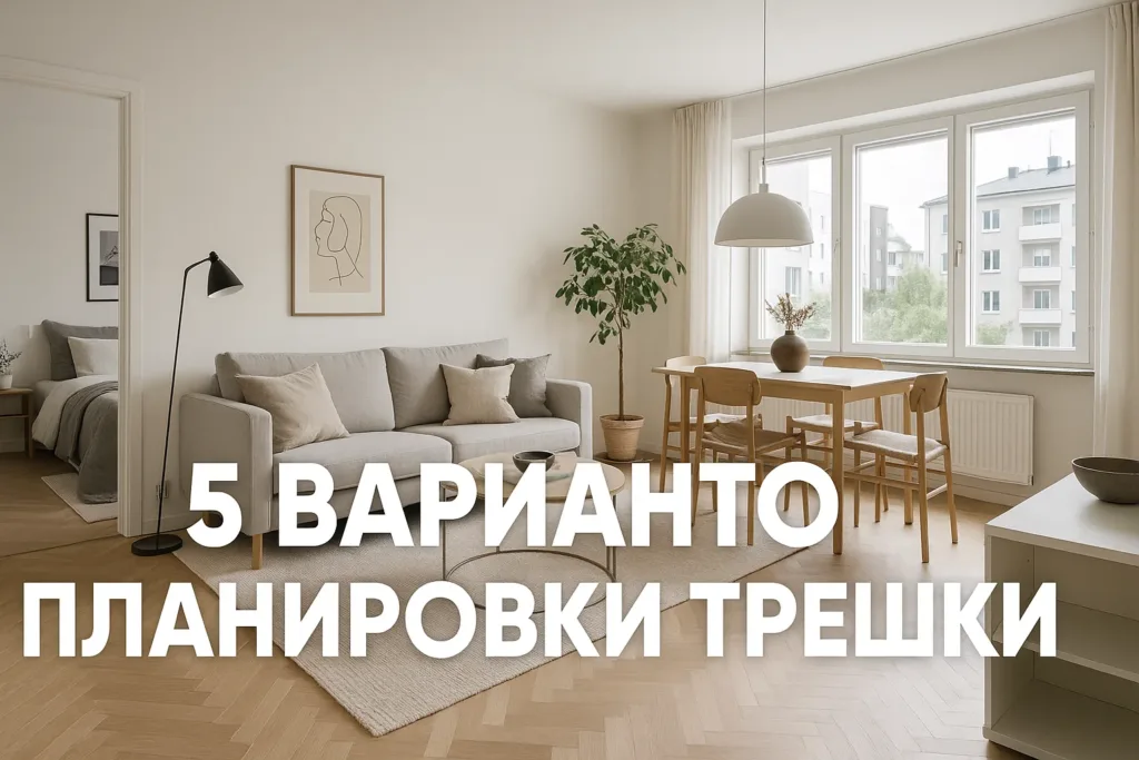 Трешка 70 кв.м: 5 вариантов планировки интерьера с плюсами и минусами