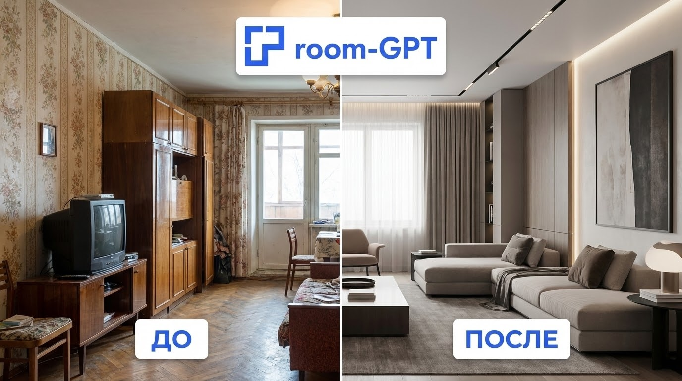 Этапы трансформации интерьера с помощью ИИ
