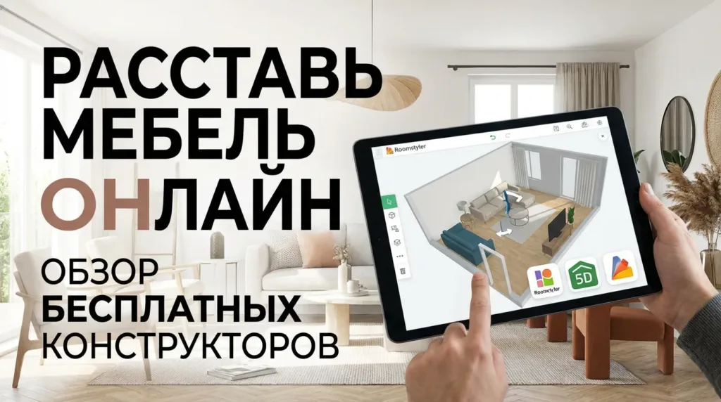 Расстановка мебели онлайн: 7 бесплатных конструкторов и план комнаты за 30 минут