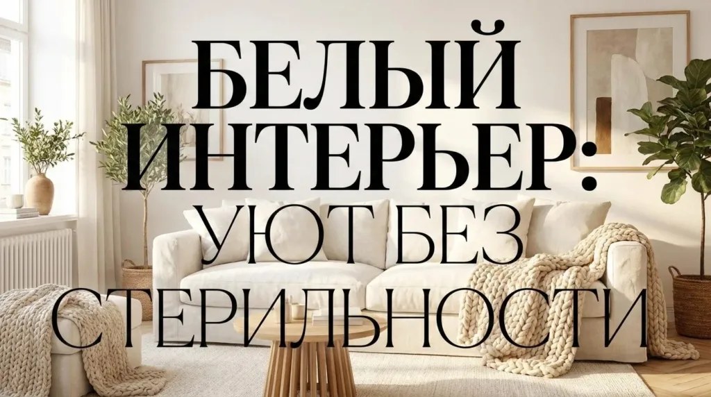 Белый интерьер: как убрать стерильность и добавить уют — идеи и фото