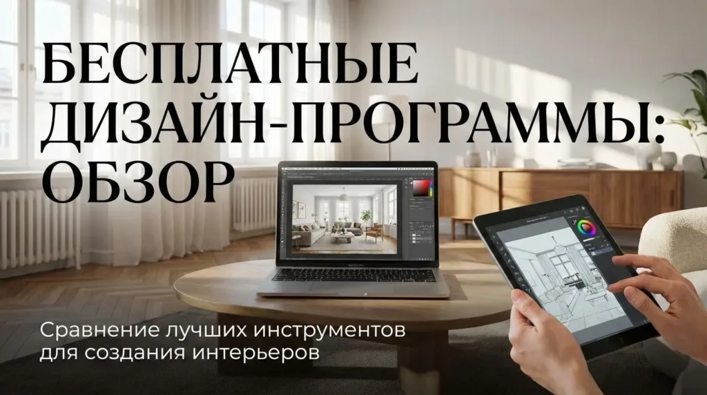 Бесплатные программы для дизайна: сравниваем русские варианты для интерьера