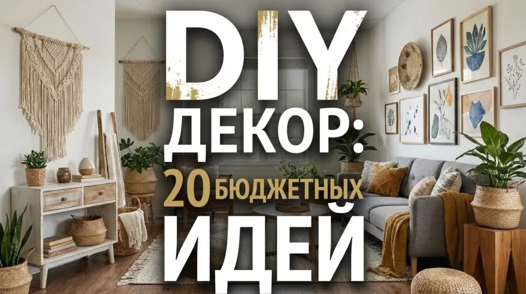 Декор для комнаты своими руками: 20 бюджетных идей без лишних затрат