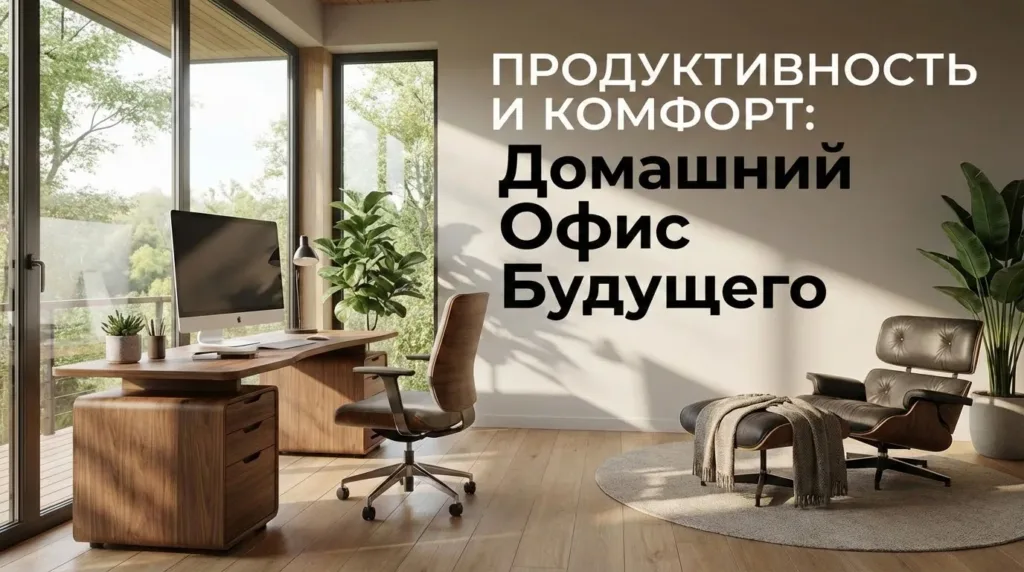 Дизайн кабинета дома с акцентом на продуктивность и комфорт