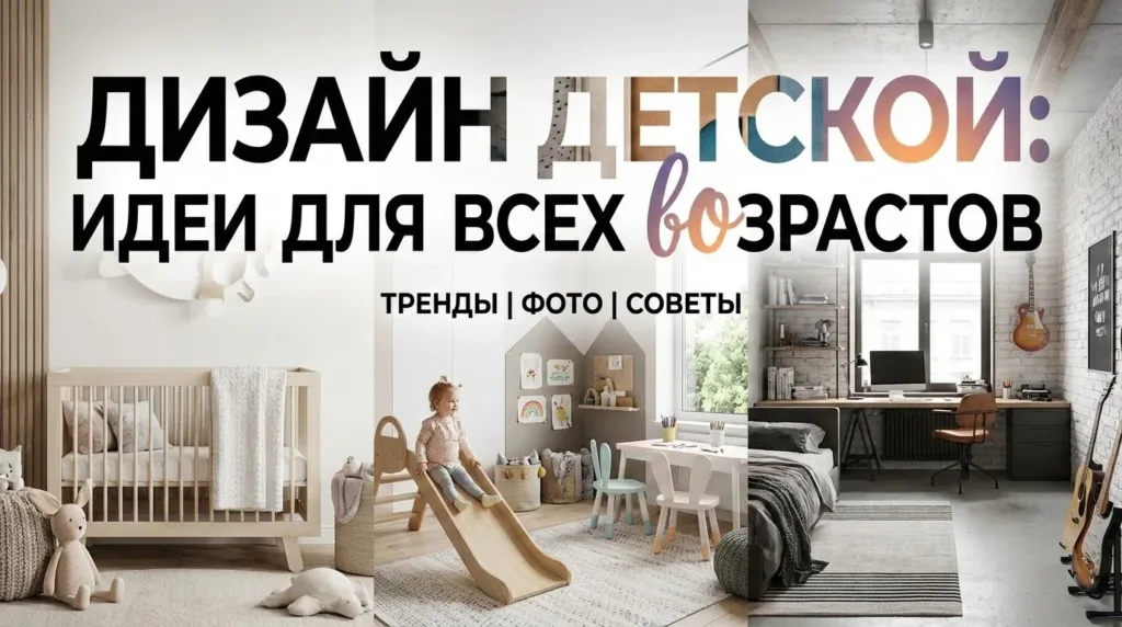 Идеи дизайна детской комнаты для девочки и мальчика по возрастам