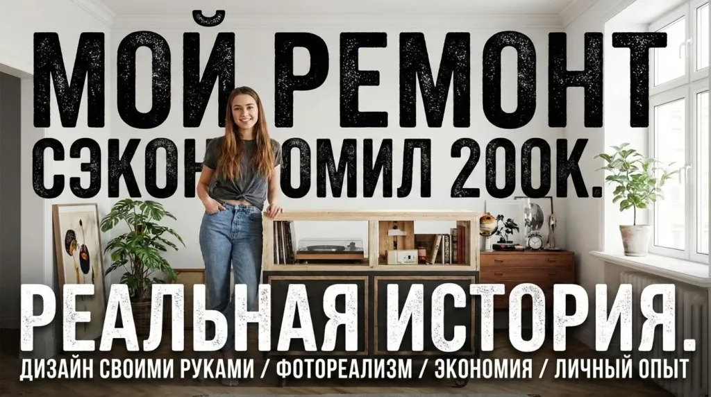 Дизайн квартиры своими руками: личная история и экономия 200 000 ₽ — фото до и после