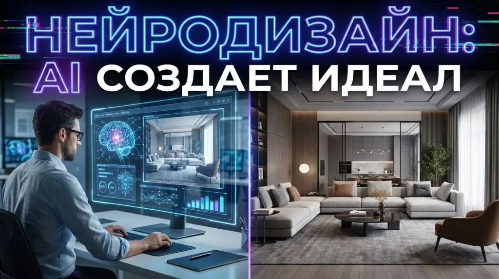Дизайн интерьера: как нейросети помогают создавать идеальные комнаты — фото-примеры
