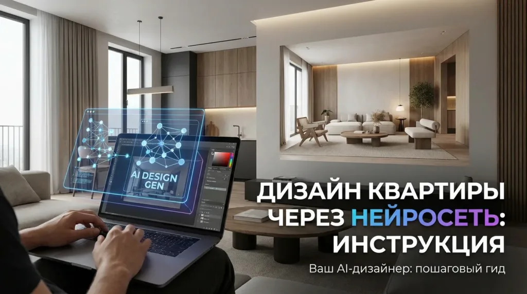 Дизайн квартиры через нейросеть — пошаговая инструкция и дизайн проект квартиры