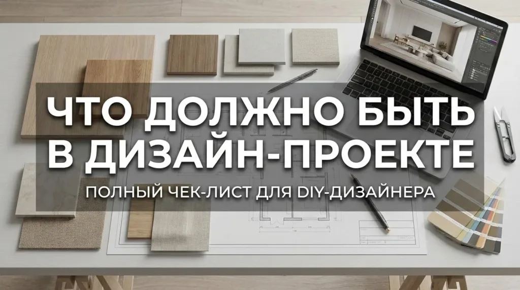 Чек-лист для DIY-дизайнера по дизайну проекта квартиры