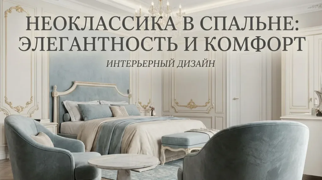 Дизайн спальни в стиле неоклассика — идеи элегантного современного интерьера + фото