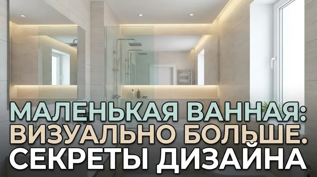 Дизайн ванной комнаты для визуального увеличения пространства