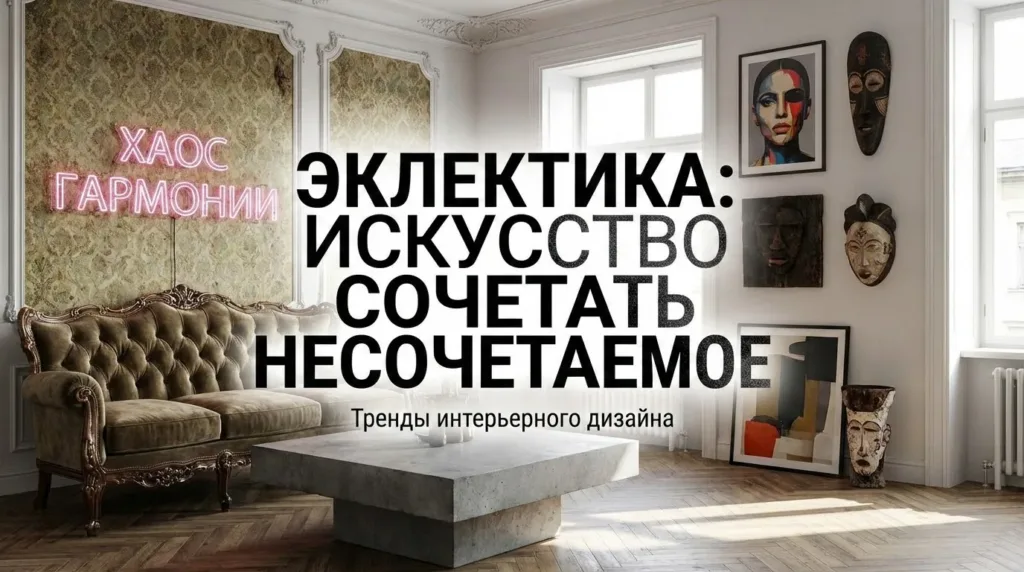 Эклектика в интерьере: как сочетать несочетаемое в дизайне интерьера