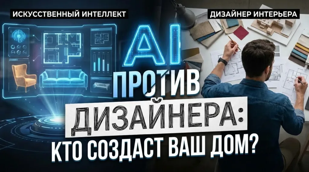 Искусственный интеллект для интерьера vs дизайнер: кто выиграет в 2026 году?