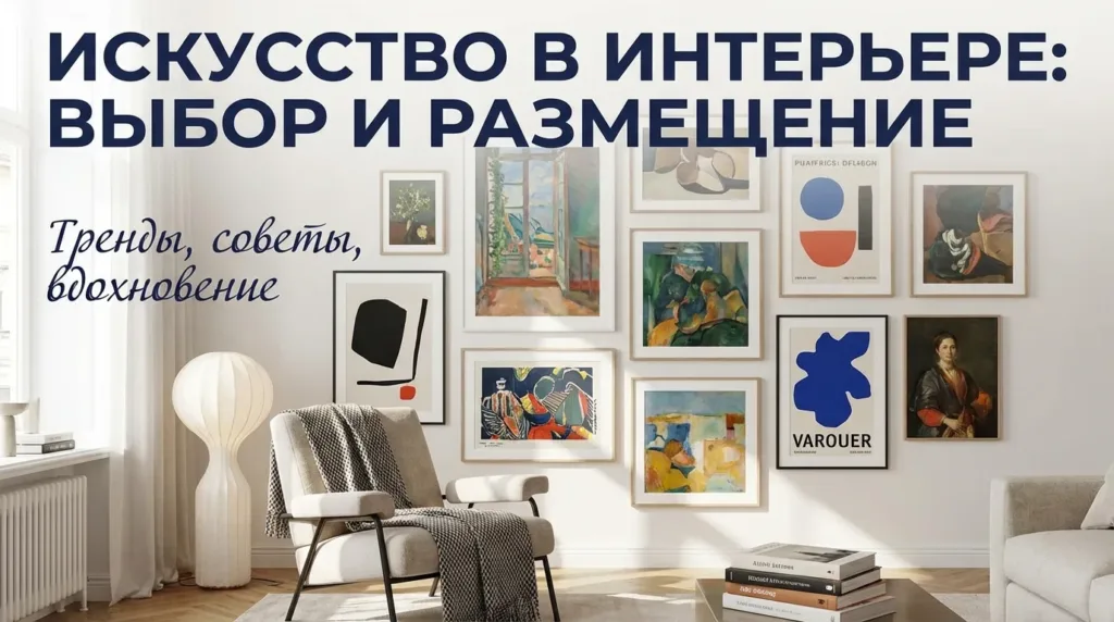 Картины в интерьере: как выбрать и разместить в гостиной — план шагов