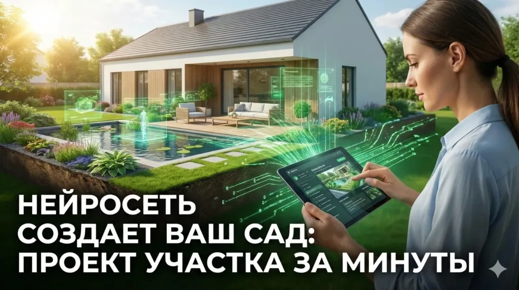 Ландшафтный дизайн участка: нейросеть сделает проект за минуты — с фото-идеями