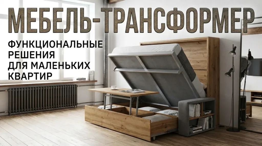 Мебель трансформер: 7 функциональных решений для маленьких квартир — столы и кровати