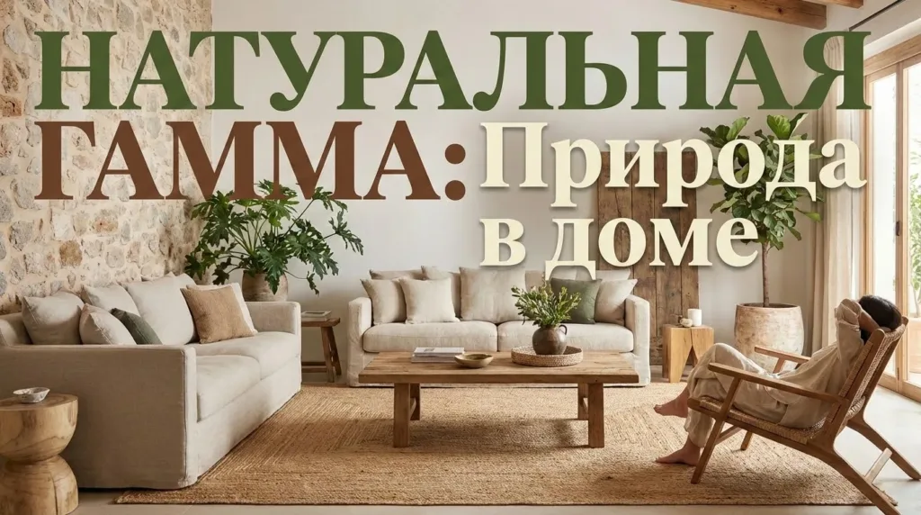 Натуральные оттенки в интерьере — как собрать природную гамму без ошибок