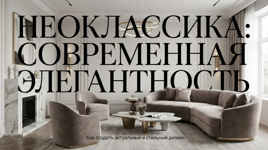Неоклассика в интерьере: как создать элегантный дизайн квартиры в современном стиле