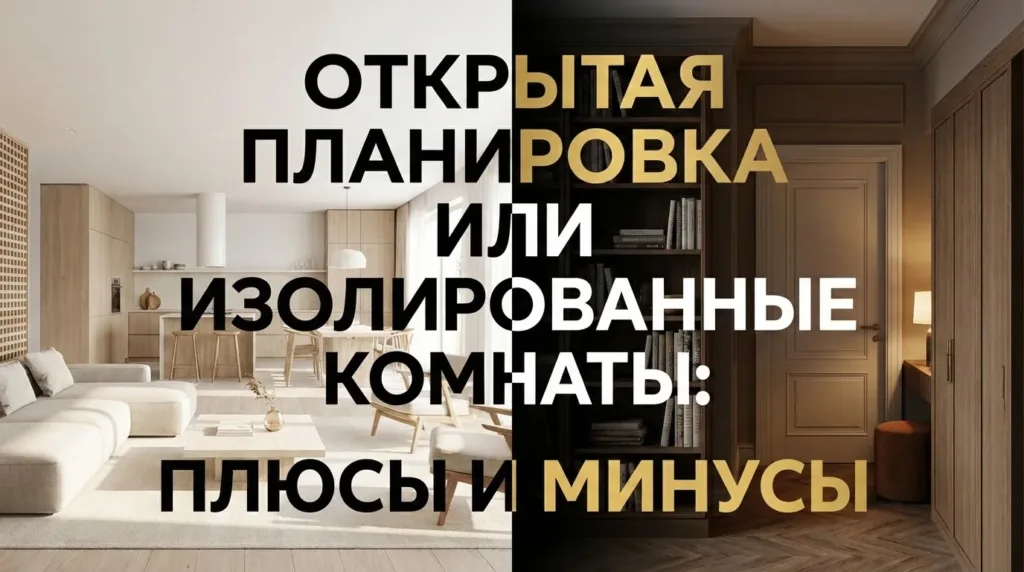 Открытая планировка: плюсы и минусы для квартиры и дома